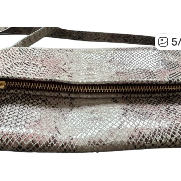 Nordstrom Convertible Crossbody “Pink Cake Snake” Python Print Bag _ NWOT - Picture 5 of 5